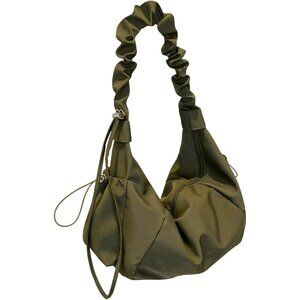 Women’s Dark Green Nylon Crossbody Sling Bag Large Capacity Stylish Shoulder Pur